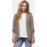 Pieces Blazer Pcbosella Printed Blazer Noos B 17126850 Silver Mink/houndstoot Dames