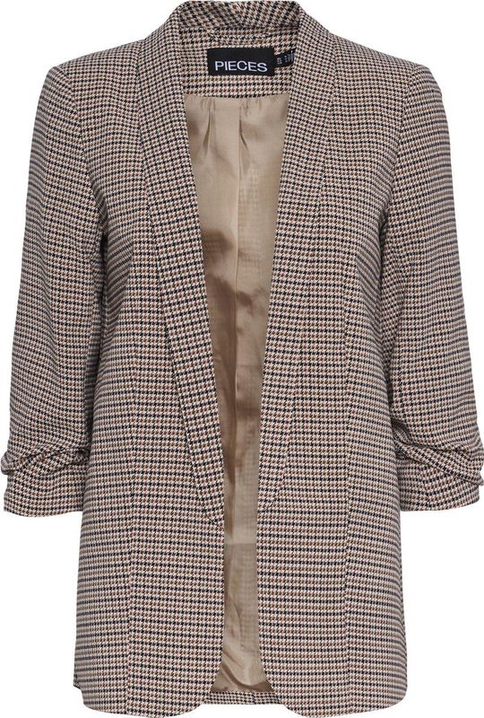 Blazer - Revers - Regular Fit - 98% Polyester, 2% Elastaan