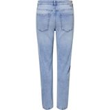 PIECES - Bella Tapered Ankle Fit - Jeans - Blauw - Katoen