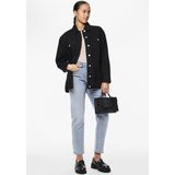 PIECES - Bella Tapered Ankle Fit - Jeans - Blauw - Katoen