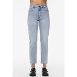 PIECES - Bella Tapered Ankle Fit - Jeans - Blauw - Katoen