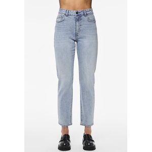 PIECES - Bella Tapered Ankle Fit - Jeans - Blauw - Katoen