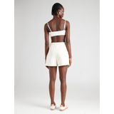 PIECES - CHILLI - Broek - Wit gemêleerd - High waist