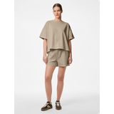 Sweatshirt - CHILLI - Effen - Sweatstof - Halve Mouw - Wijde Pasvorm