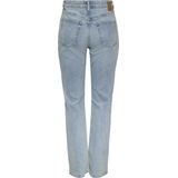 Pieces - Jeans - Light Blue Denim - 99% Katoen, 1% Elastaan