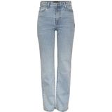 Pieces - Jeans - Light Blue Denim - 99% Katoen, 1% Elastaan