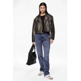 Pieces - Kelly Spijkerbroek - Blauw - Katoen, Elastan - Straight Fit