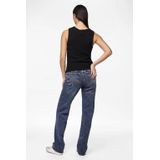 Pieces - Kelly Spijkerbroek - Blauw - Katoen, Elastan - Straight Fit