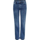 Pieces - Kelly Spijkerbroek - Blauw - Katoen, Elastan - Straight Fit