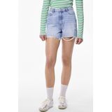 Pieces Broek Pcsummer Hw Dest Lb Shorts Noos 17146747 Light Blue Denim Dames