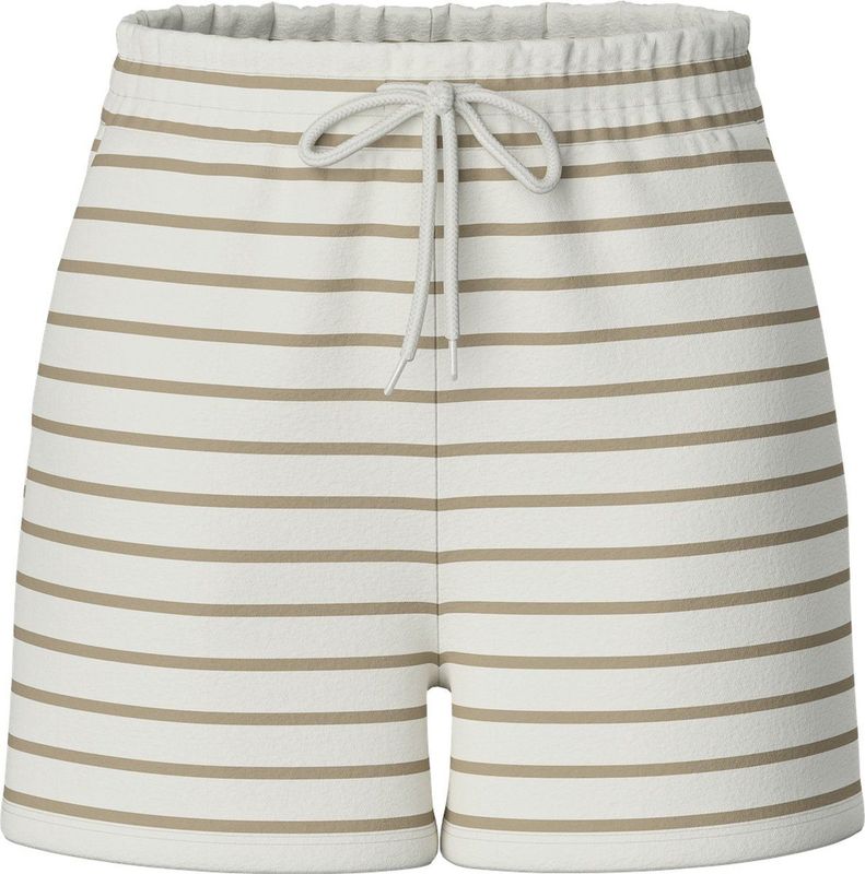pieces - PCCHILLI SUMMER HW SHORTS - Cloud Dancer - Bermuda's - Hoog Taille