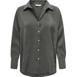 Only - Onlzazima l s Loose Shirt Wvn - Dames - Blouses