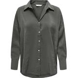Only - Onlzazima l s Loose Shirt Wvn - Dames - Blouses