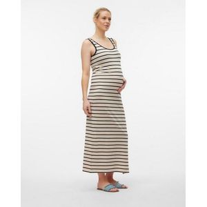 Mleva - Zwangerschapsjurk - Jurk - Zomer - U-Hals - Mouwloos - Maxi lengte - Regular fit