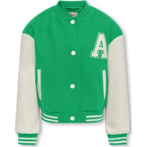 KIDS ONLY GIRL Bomberjack Zomer KOGSILJA LIFE Felgroen/Wit