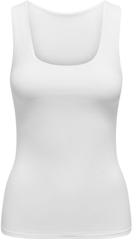 ONLY - Haltertop - Offwhite - Aansluitende Pasvorm - Mouwloos