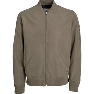 Jack & Jones - Heren Jas zomer Mash Bomber - Bruin - Maat XL
