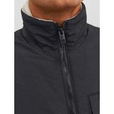 Jack & Jones - Heren Outdoorjas Marvin Fleece Jacket - Zwart - Fleece