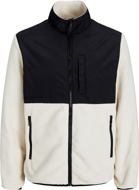 Jack & Jones - Heren Outdoorjas Marvin Fleece Jacket - Zwart - Fleece