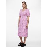 Pieces - Tala - Damesjurk - Viscose - V-hals - Korte Mouw