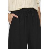 JDY - JDYSAY LINEN HW WIDE PANT - Sportbroek - Zwart - Linnen