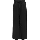 JDY - JDYSAY LINEN HW WIDE PANT - Sportbroek - Zwart - Linnen