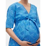 Jerseyjurk - V-Hals - 2/4 Mouwen - Knielengte - Print - Regular Fit