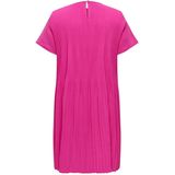 ONLY CARMAKOMA - Geplooide Jurk - Zwart - Geplooid Detail - Regular Fit