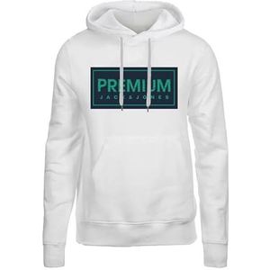 JACK & JONES Capuchontrui voor heren, wit, XS