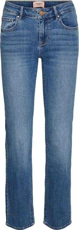 Straight-fit Jeans - Stonewash - Katoen - Mid Rise