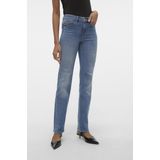 Straight-fit Jeans - Stonewash - Katoen - Mid Rise