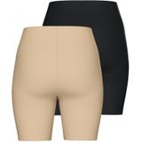 PIECES - Namee - Leggings - Beige/Zwart - 2 Pack - High Waist - Skinny