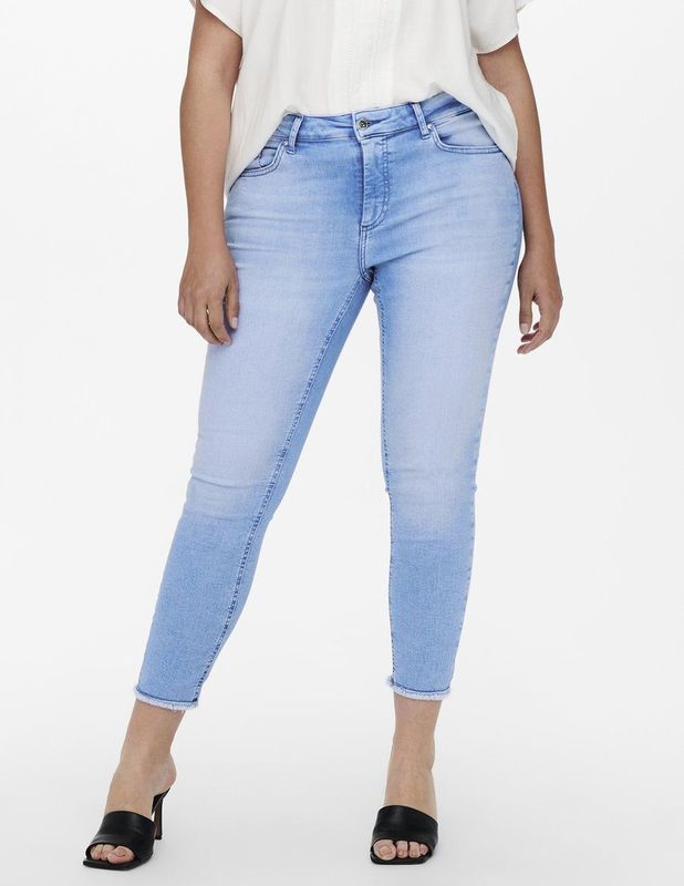 Curve - Skinny Jeans - Blauw - Katoen - Mid Waist