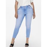 Curve - Skinny Fit Jeans - Mid Waist - Blauw - Katoen