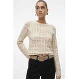 Vero Moda - New Fabienne - Pullover - Groen - 60% Katoen, 40% Acryl
