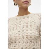 Vero Moda - New Fabienne - Pullover - Groen - 60% Katoen, 40% Acryl