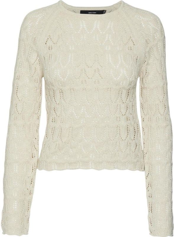 Vero Moda - New Fabienne - Pullover - Groen - 60% Katoen, 40% Acryl
