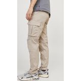 JACK & JONES Ace Tucker Cargoa loose fit - heren cargo broek - zilvergrijs