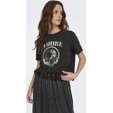 Jdy - Jdyfarock Elina s s Print Top Jrs - Dames - t-Shirts