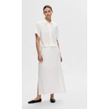 Blouse - Effen - Viscose - Halve Mouw - Losse Pasvorm