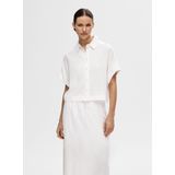 Blouse - Effen - Viscose - Halve Mouw - Losse Pasvorm