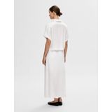 Blouse - Effen - Viscose - Halve Mouw - Losse Pasvorm