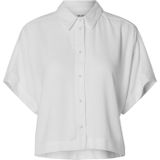 Blouse - Effen - Viscose - Halve Mouw - Losse Pasvorm