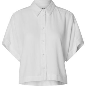 Blouse - Effen - Viscose - Halve Mouw - Losse Pasvorm