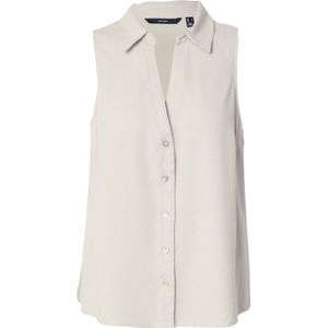 Overhemd - Resort Kraag - Mouwloos - Regular Fit