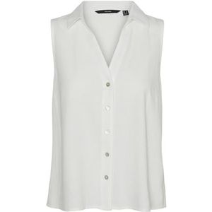 VERO MODA - VMMYMILO SL V-hals Shirt - Wit