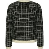 Gebreid Vest - Ronde Hals - Lange Mouwen - Knoopsluiting - Zwart - 63% Acryl