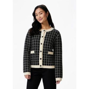 Yas - Livia - Cardigan - Gebreid Vest - Lange Mouwen - Ronde Hals