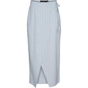 Vmmindy - High Waist - Lange Rok - Wikkelsluiting - Split aan de Voorkant