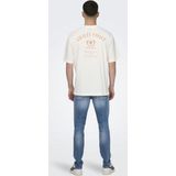 MILO - T-shirt - Gevoerd - Jersey - Ronde Hals - Tekst Print